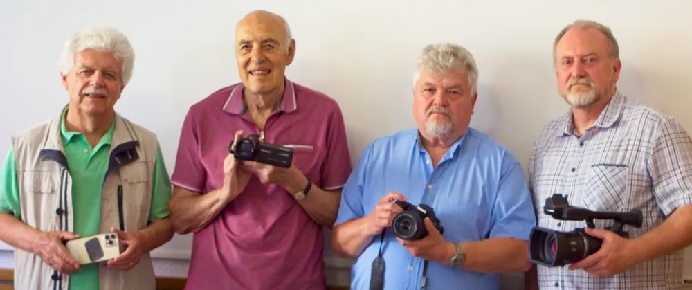 Gruppenbild des Vorstands mit Heinz Förder, Gerhard Ritter, Harald Podratzky und Thomas Milde